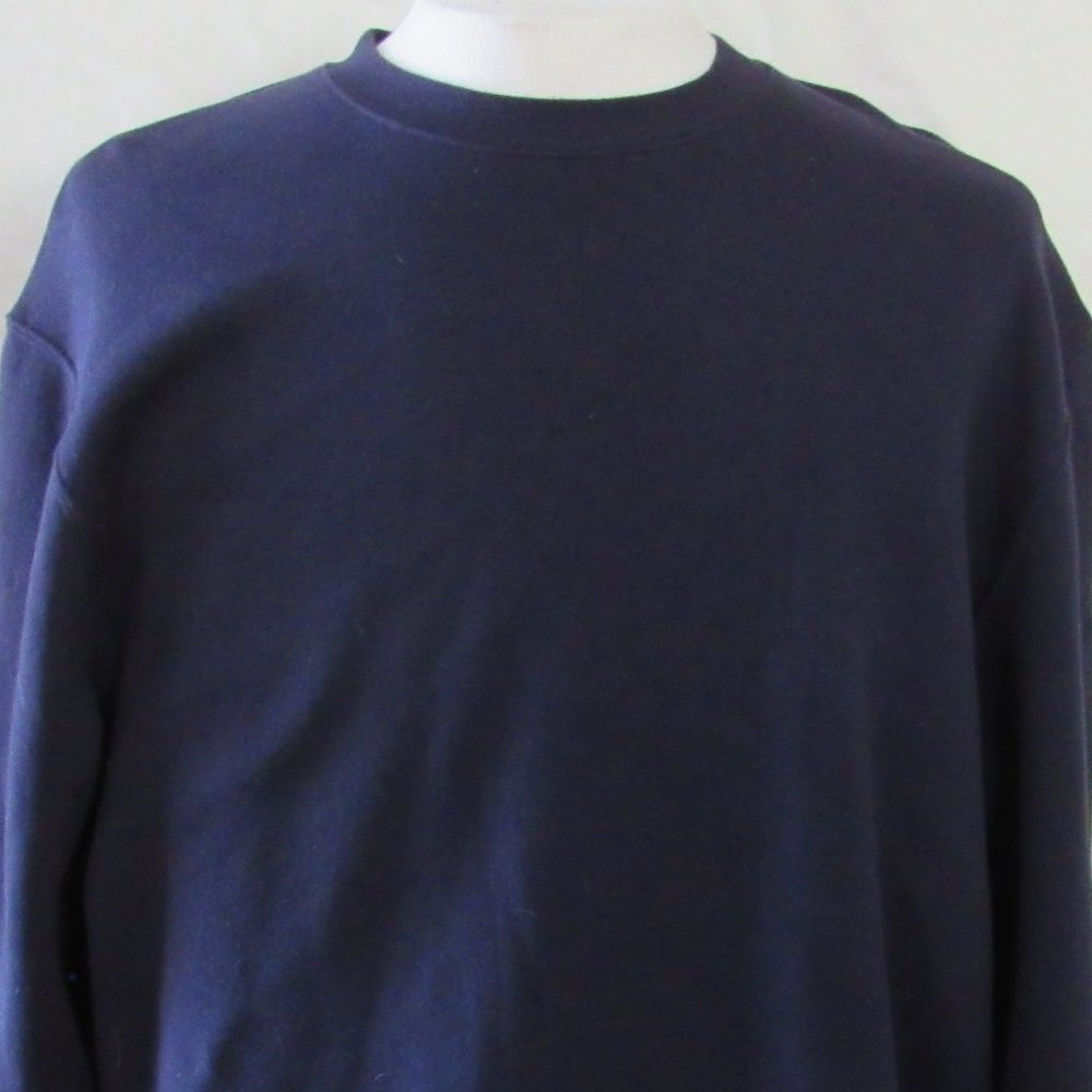 Topman Blue Crewneck Sweatshirt Size XXL Cotton/Elastane Blend EUC